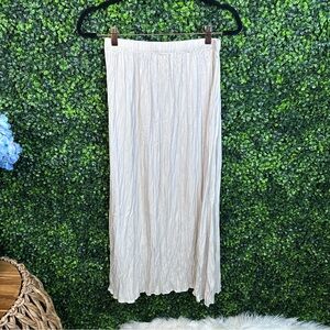 Rachel zoe satin beige maxi skirt